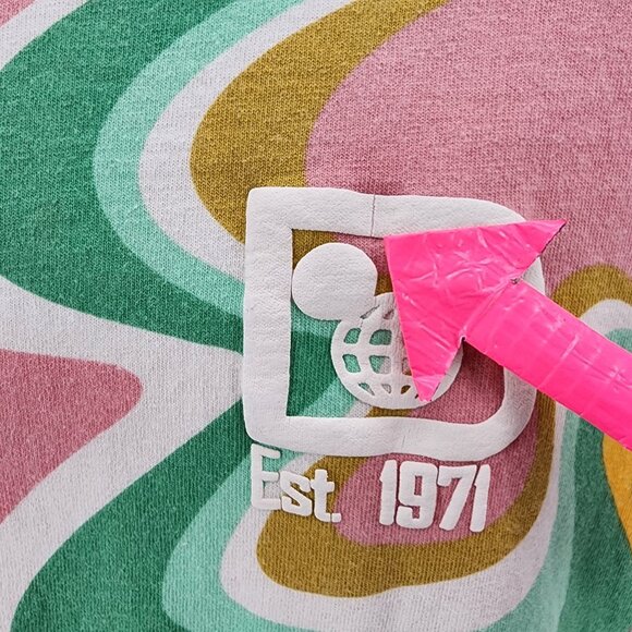 Disney X Spirit Jersey Adult Small Shirt Swirl Walt Disney World Multicolor - Picture 7 of 14